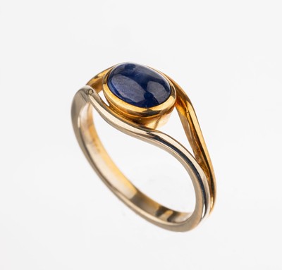 Image 18 kt gold sapphire-ring