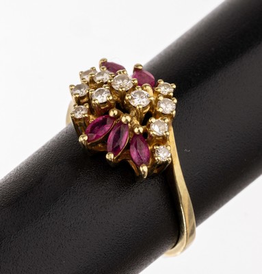Image 14 kt gold brilliant-ruby-ring