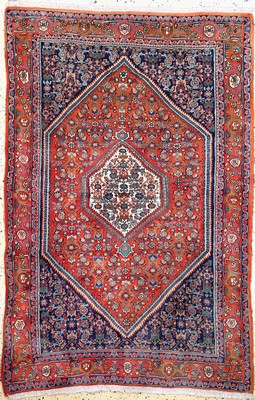 Image Bijar, Persia, approx. 50 years, wool on cotton, approx. 172 x 114 cm, condition: 2. Rugs, Carpets & Flatweaves