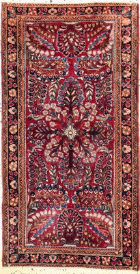 Image Us Re-Import Saruk, Persia, early 20th century, wool on cotton, approx. 146 x 78 cm, condition: 3. Rugs, Carpets & Flatweaves