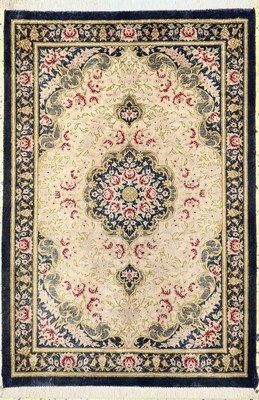 Image Qum silk, Persia, end of the 20th century, pure natural silk, approx. 88 x 60 cm, approx.1.0 million kn/sm, condition: 1-2. Rugs, Carpets & Flatweaves