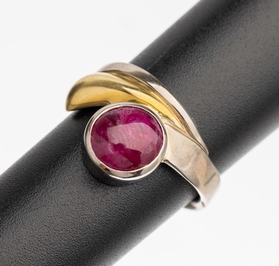 Image 14 kt gold ruby ring