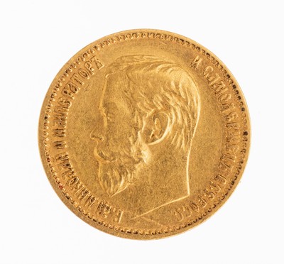 Image Gold coin 5 ruble Russia 1898