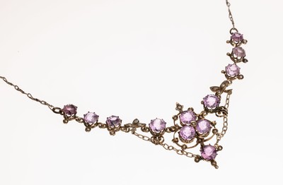 Image Amethyst-Art Nouveau necklace