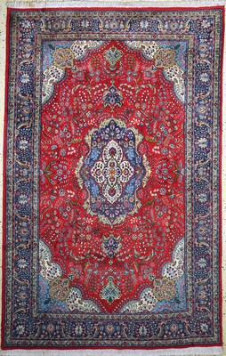 Image Tabriz (40 Raj), Persia, mid-20th century, wool on cotton, approx. 313 x 203 cm, condition: 2. Rugs, Carpets & Flatweaves