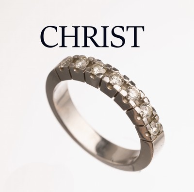 Image 14 kt gold CHRIST brilliant-ring